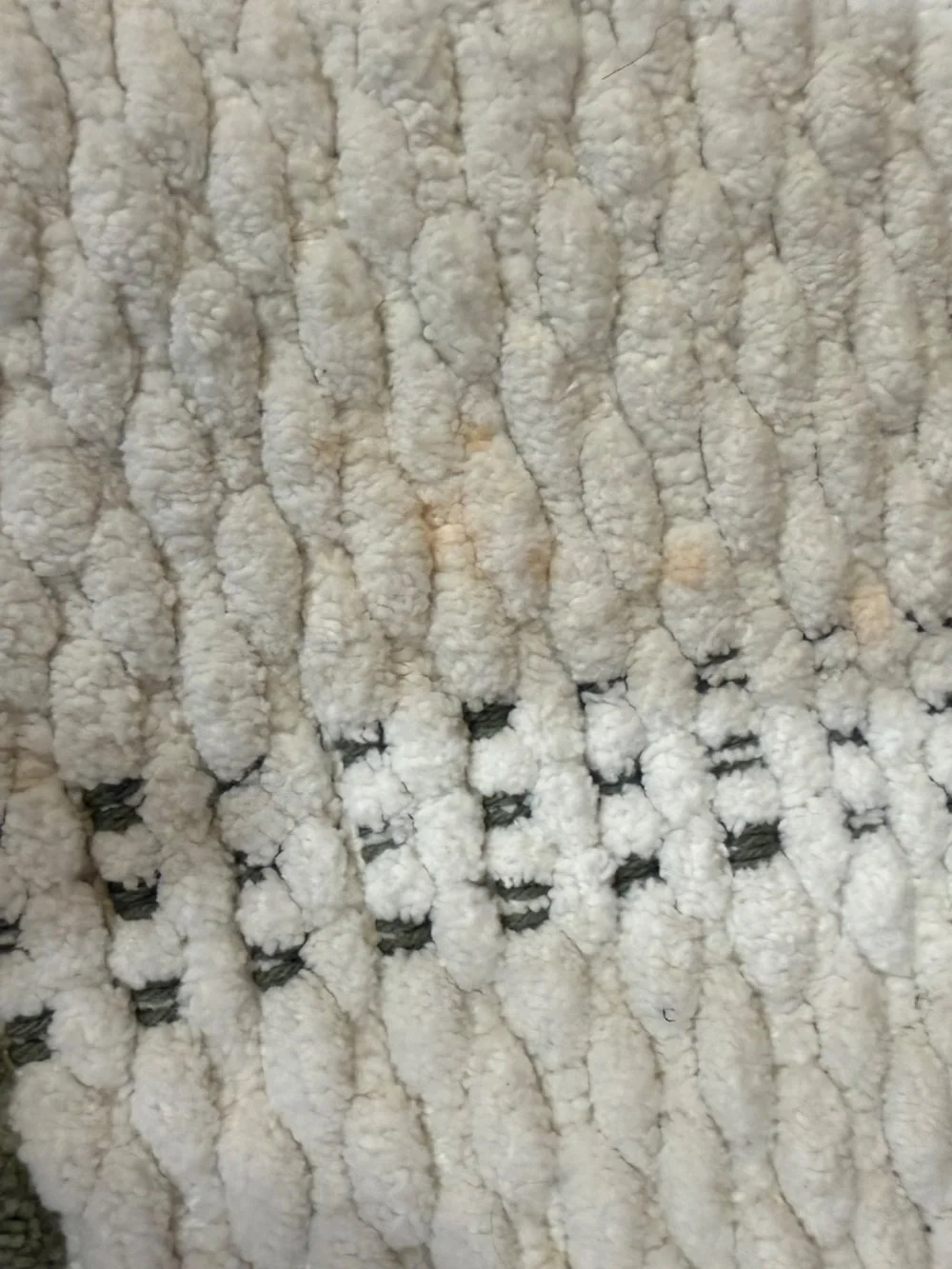 Hearth & Hand by Magnolia Green/Cream Open Plaid Bath Rug